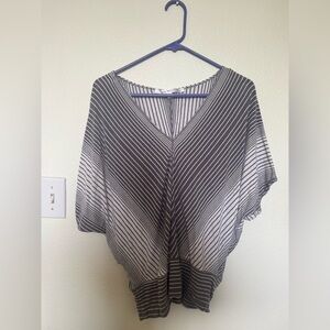 Striped Batwing Top